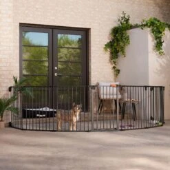 Frisco Outdoor Galvanized Steel 8-Panel Configurable Gate And Playpen With Oxford Roof -PetSafe Shop Sale 507086 PT4. AC SS1800 V1668631346