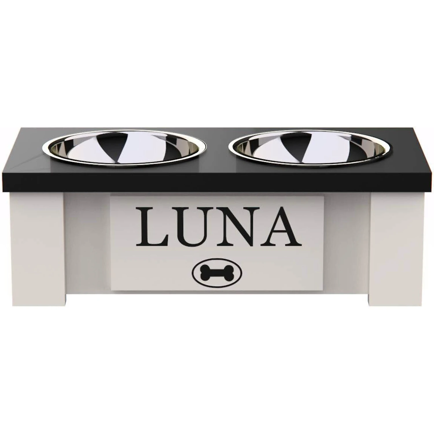 GrooveThis Woodshop Personalized Elevated Dog Feeder Station With Internal Storage 1 GrooveThis Woodshop Personalized Elevated Dog Feeder Station With Internal Storage