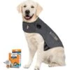 ThunderShirt Classic Anxiety & Calming Vest For Dogs, Heather Grey & ThunderEase Calming Diffuser For Dogs