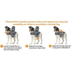ThunderShirt Classic Anxiety & Calming Vest For Dogs, Heather Grey & ThunderEase Calming Diffuser For Dogs -PetSafe Shop Sale 521046 PT3. AC SS1800 V1650095497