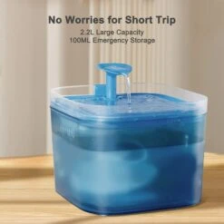 PATPET Triple Filter Ultra Quiet Pump Cat & Dog Water Fountain Dispenser, Blue, 75-oz -PetSafe Shop Sale 521670 PT6. AC SS1800 V1658190634