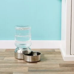 Petmate Stainless Steel Replendish Waterer -PetSafe Shop Sale 55929 PT7. AC SS1800 V1515098635
