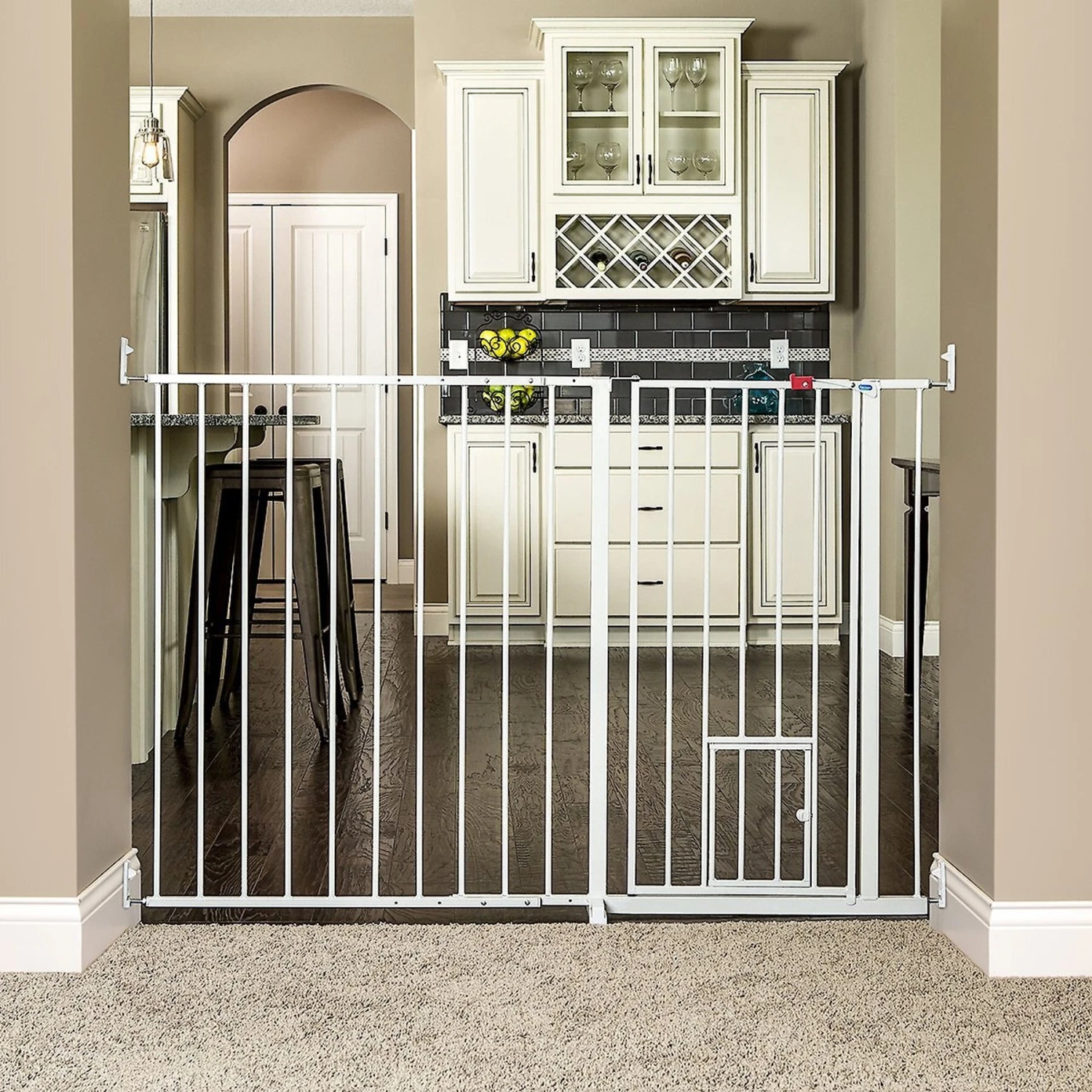 Carlson Pet Products Maxi Extra Tall Walk-Thru Dog Gate With Pet Door 3 Carlson Pet Products Maxi Extra Tall Walk-Thru Dog Gate With Pet Door - Image 3