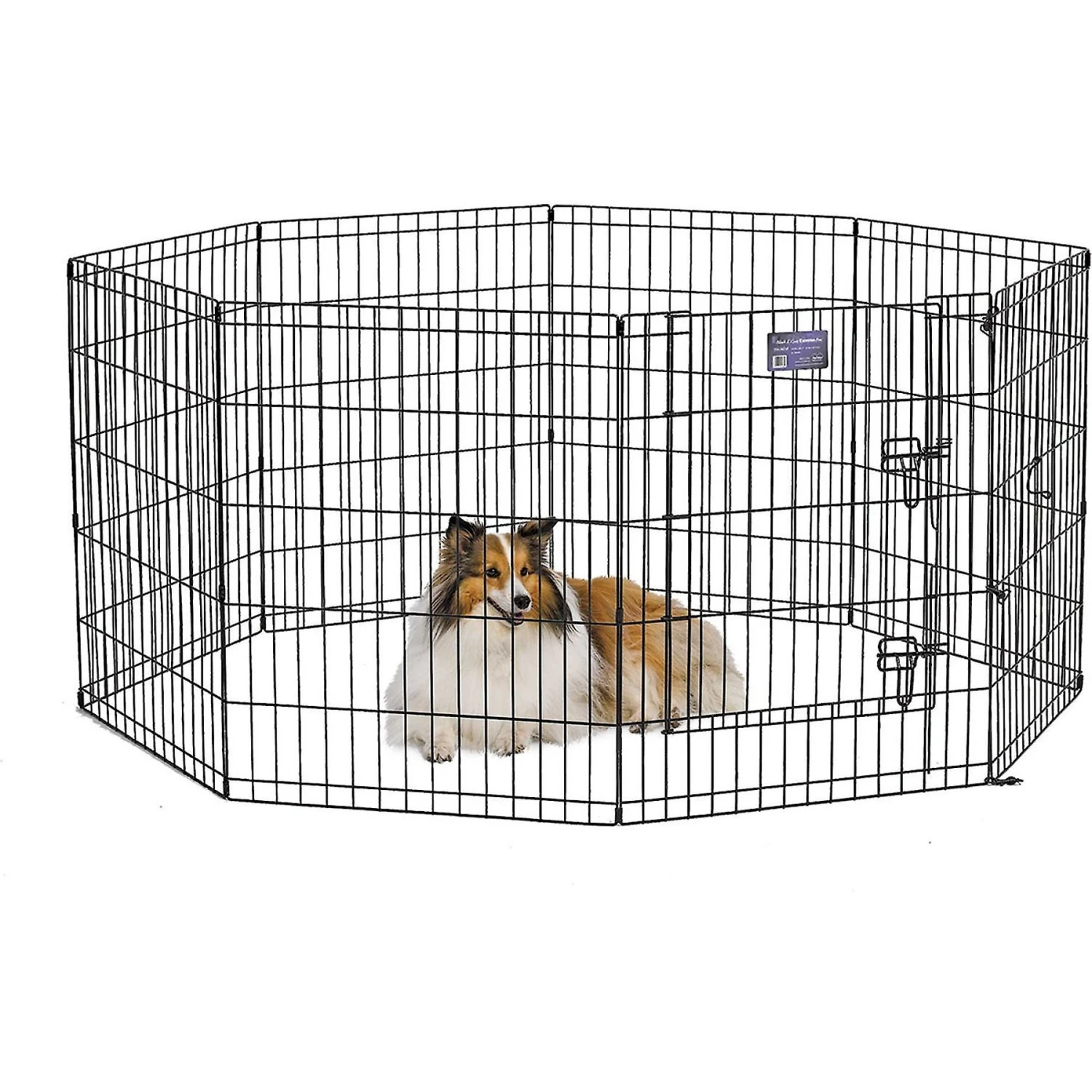 MidWest Wire Dog Exercise Pen With Step-Thru Door, Black E-Coat 5 MidWest Wire Dog Exercise Pen With Step-Thru Door, Black E-Coat - Image 5
