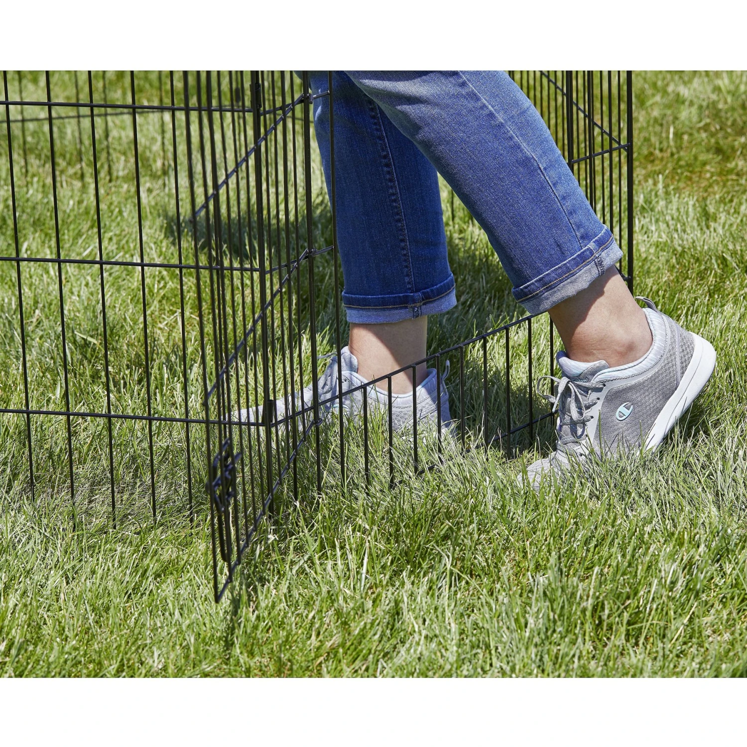 MidWest Wire Dog Exercise Pen With Step-Thru Door, Black E-Coat 7 MidWest Wire Dog Exercise Pen With Step-Thru Door, Black E-Coat - Image 7