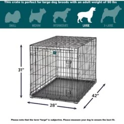 MidWest LifeStages Single Door Collapsible Wire Dog Crate 15 MidWest LifeStages Single Door Collapsible Wire Dog Crate -PetSafe Shop Sale 60411 PT7. AC SS1800 V1647558484