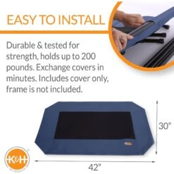 K&H Pet Products Original Pet Cot Replacement Dog Bed Cover -PetSafe Shop Sale 613830 PT2. AC SS1800 V1660233325