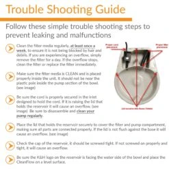 K&H Pet Products CleanFlow Filtered Water Dog Bowl, Small, 80-oz Bowl + 90-oz Reservoir -PetSafe Shop Sale 61705 PT5. AC SS1800 V1689366804