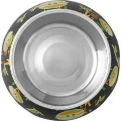 STAR WARS THE MANDALORIAN THE CHILD Aurebesh Ceramic Treat Jar & STAR WARS THE MANDALORIAN GROGU AUREBESH Non-Skid Stainless Steel With Melamine Stand Dog & Cat Bowl -PetSafe Shop Sale 623382 PT7. AC SS1800 V1661896142