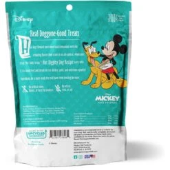 Disney Table Scraps Mickey Mouse Hot Diggity Dog Recipe Upcycled Jerky Dog Treats, 5-oz Bag & Disney Mickey Lines Ceramic Treat Jar -PetSafe Shop Sale 623494 PT2. AC SS1800 V1661896861
