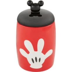 Disney Table Scraps Mickey Mouse Hot Diggity Dog Recipe Upcycled Jerky Dog Treats, 5-oz Bag & Disney Mickey Mouse Ceramic Dog & Cat Treat Jar -PetSafe Shop Sale 623510 PT5. AC SS1800 V1661895959