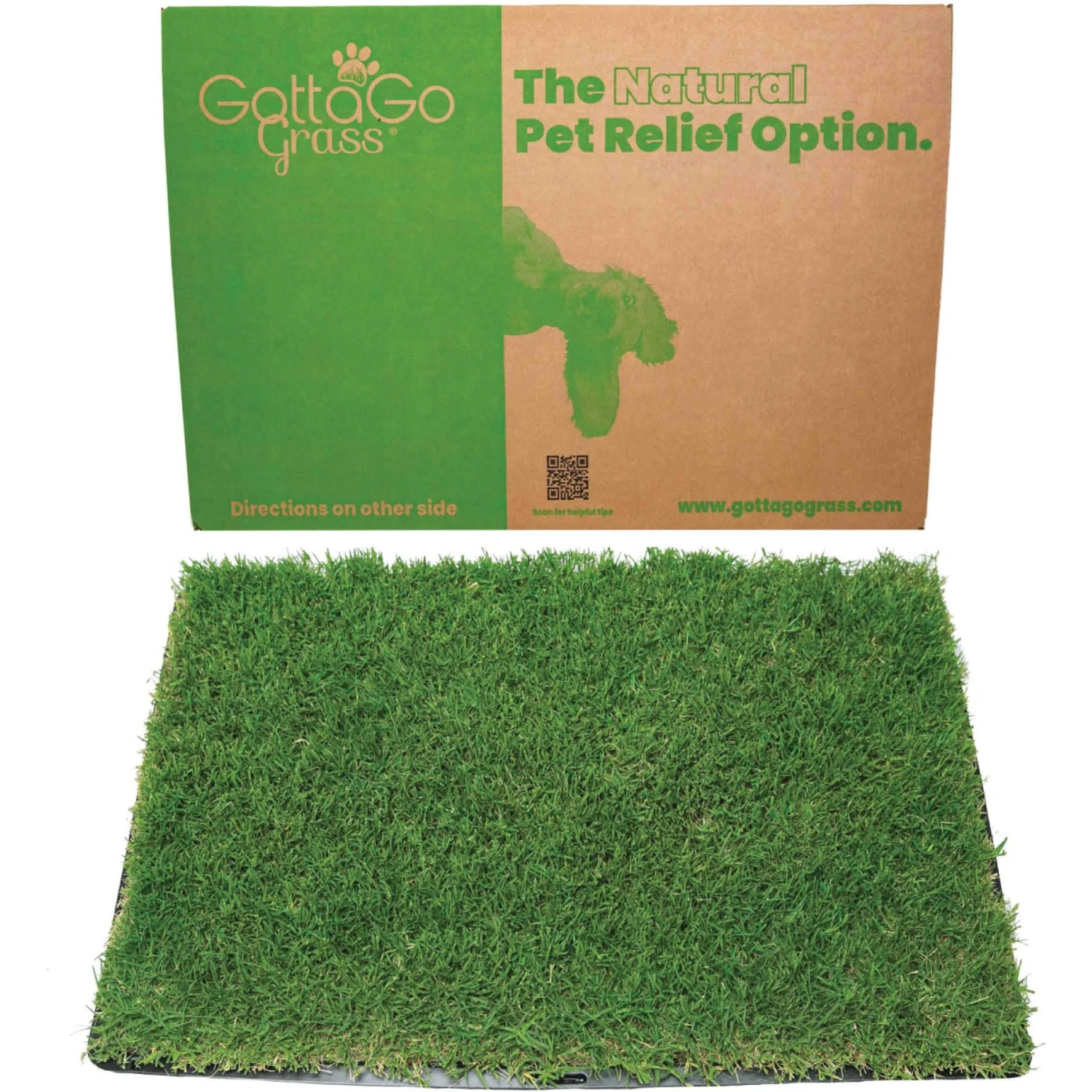 Gotta Go Grass The Natural Relief Dog Potty Pads, 16-in X 24-in, 2 Count 1 Gotta Go Grass The Natural Relief Dog Potty Pads, 16-in X 24-in, 2 Count