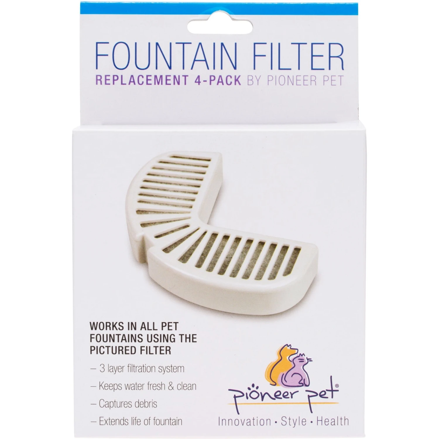 Pioneer Pet Replacement Filters For Ceramic & Stainless Steel Fountains 2 Pioneer Pet Replacement Filters For Ceramic & Stainless Steel Fountains - Image 2