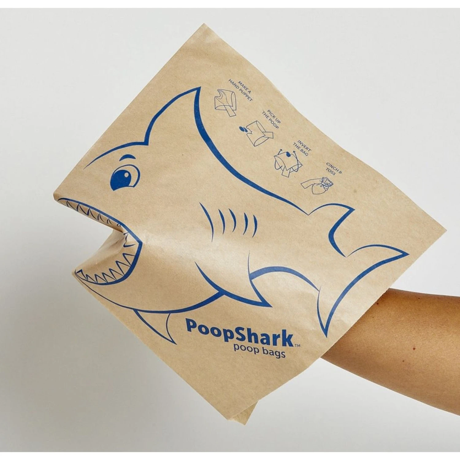 PoopShark Paper Poop Bags For Dogs, Brown Kraft, 60 Count 1 PoopShark Paper Poop Bags For Dogs, Brown Kraft, 60 Count