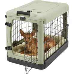 Pet Gear The Other Door Double Door Collapsible Wire Dog Crate & Plush Pad, Sage 10 Pet Gear The Other Door Double Door Collapsible Wire Dog Crate & Plush Pad, Sage -PetSafe Shop Sale 64489 PT3. AC SS1800 V1569012194