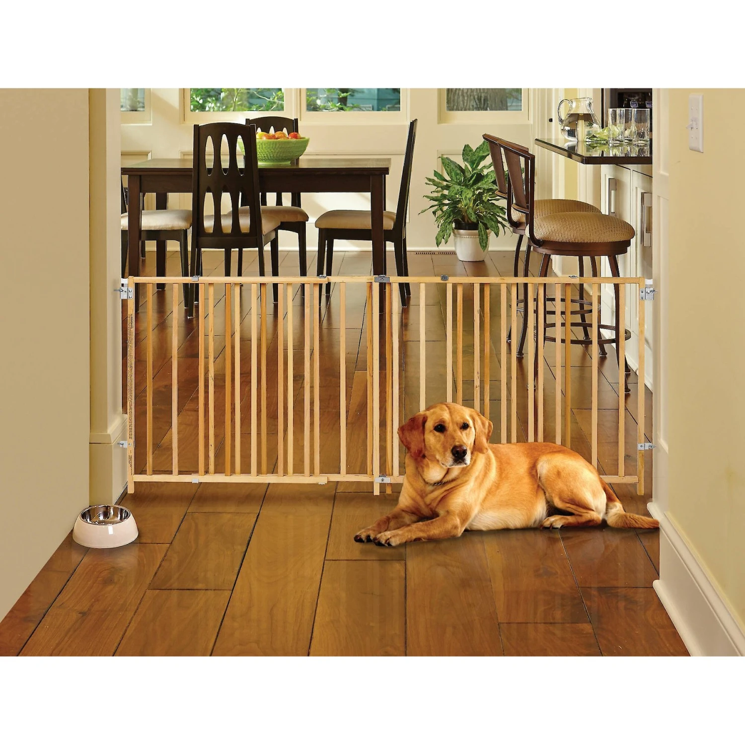 MyPet Wood Extra-Wide Swing Pet Gate For Dogs & Cats 1 MyPet Wood Extra-Wide Swing Pet Gate For Dogs & Cats