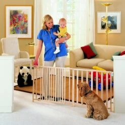 MyPet Wood Extra-Wide Swing Pet Gate For Dogs & Cats 9 MyPet Wood Extra-Wide Swing Pet Gate For Dogs & Cats -PetSafe Shop Sale 64582 PT4. AC SS1800 V1569012482
