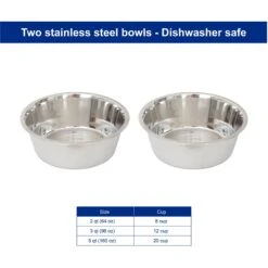 Iconic Pet U Design Adjustable Stainless Steel Pet Double Dog Bowl -PetSafe Shop Sale 652190 PT5. AC SS1800 V1663880960