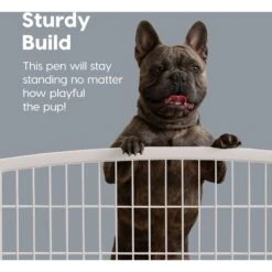 IRIS USA Dog Playpen 2-Panel Add-On, 24-in, White -PetSafe Shop Sale 65443 PT3. AC SS1800 V1680789419