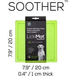 LickiMat Classic Soother Slow Feeder Dog Lick Mat, Green -PetSafe Shop Sale 654590 PT3. AC SS1800 V1668543032