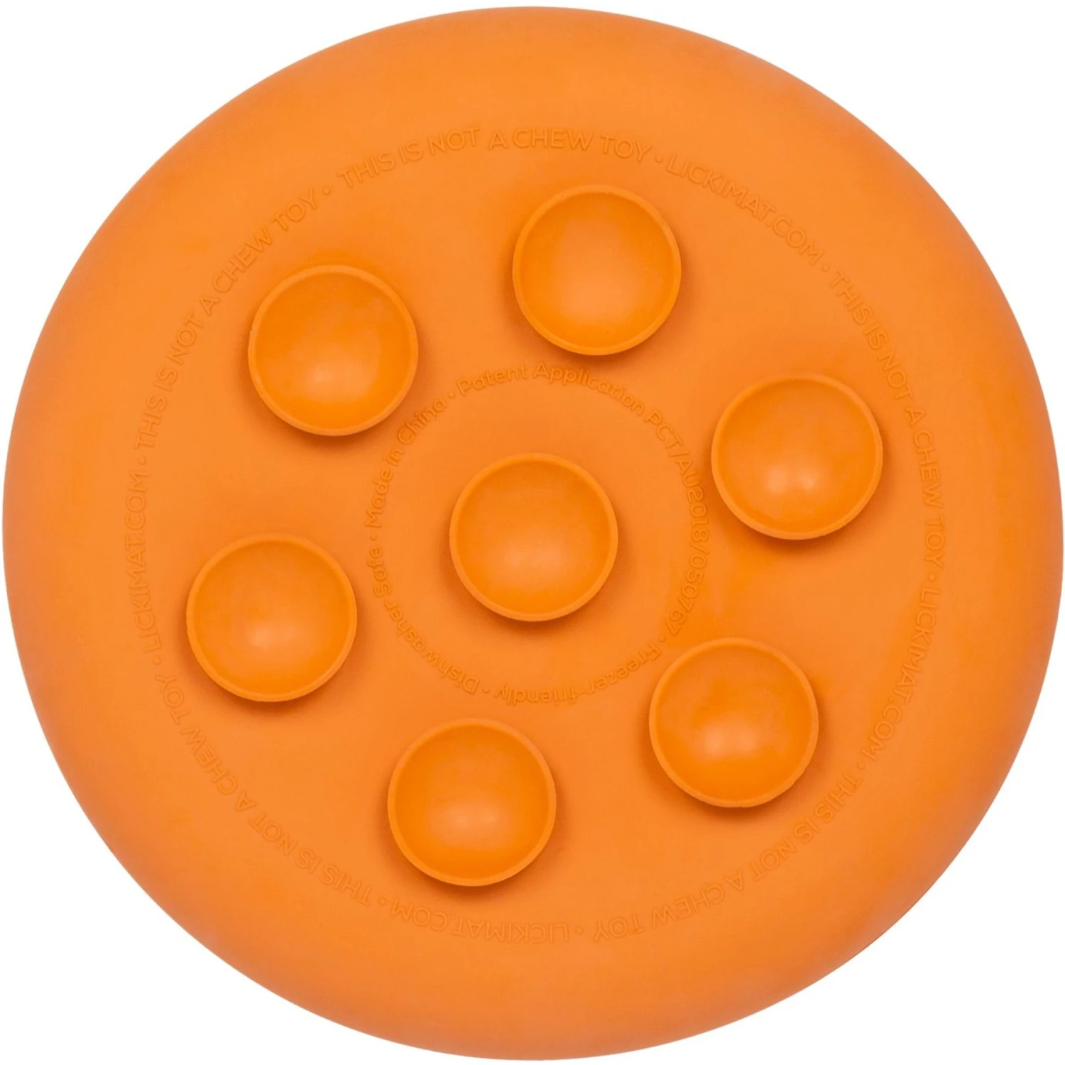 LickiMat UFO Slow Feeder Dog Bowl, Orange, Standard 3 LickiMat UFO Slow Feeder Dog Bowl, Orange, Standard - Image 3