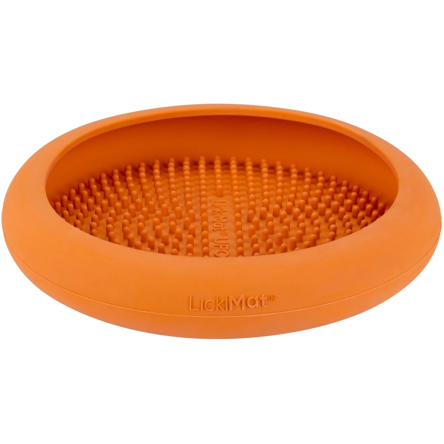 LickiMat UFO Slow Feeder Dog Bowl, Orange, Standard 5 LickiMat UFO Slow Feeder Dog Bowl, Orange, Standard - Image 5