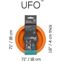 LickiMat UFO Slow Feeder Dog Bowl, Orange, Standard 13 LickiMat UFO Slow Feeder Dog Bowl, Orange, Standard -PetSafe Shop Sale 654622 PT5. AC SS1800 V1668548318