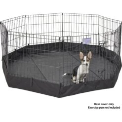 MidWest Canvas Dog Exercise Pen Base Cover Accessory, Octagonal Configuration, Black -PetSafe Shop Sale 655486 PT6. AC SS1800 V1700156094