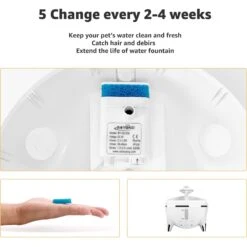 Petdiary Spaceship Water Fountain Replacement Filters, 6 Count -PetSafe Shop Sale 658550 PT4. AC SS1800 V1664534191