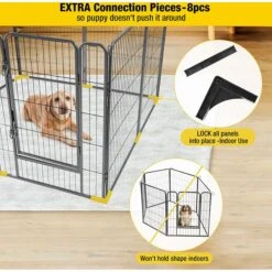 Aivituvin AIR50 Exercise Outdoor & Indoor Portable Dog Playpen, Medium -PetSafe Shop Sale 667286 PT2. AC SS1800 V1665527032