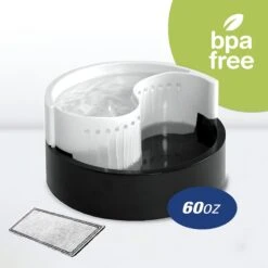 Pioneer Pet Plastic Dog & Cat Fountain Fung Shui Design, 60-oz -PetSafe Shop Sale 66970 PT3. AC SS1800 V1598661719