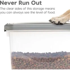 IRIS Airtight Cat, Dog & Bird Food Storage Container With Attachable Casters -PetSafe Shop Sale 677342 PT4. AC SS1800 V1686073052