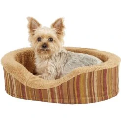 Petmate Antimicrobial Deluxe Bolster Cat & Dog Bed With Removable Cover, Color Varies -PetSafe Shop Sale 68558 PT3. AC SS1800 V1566239872