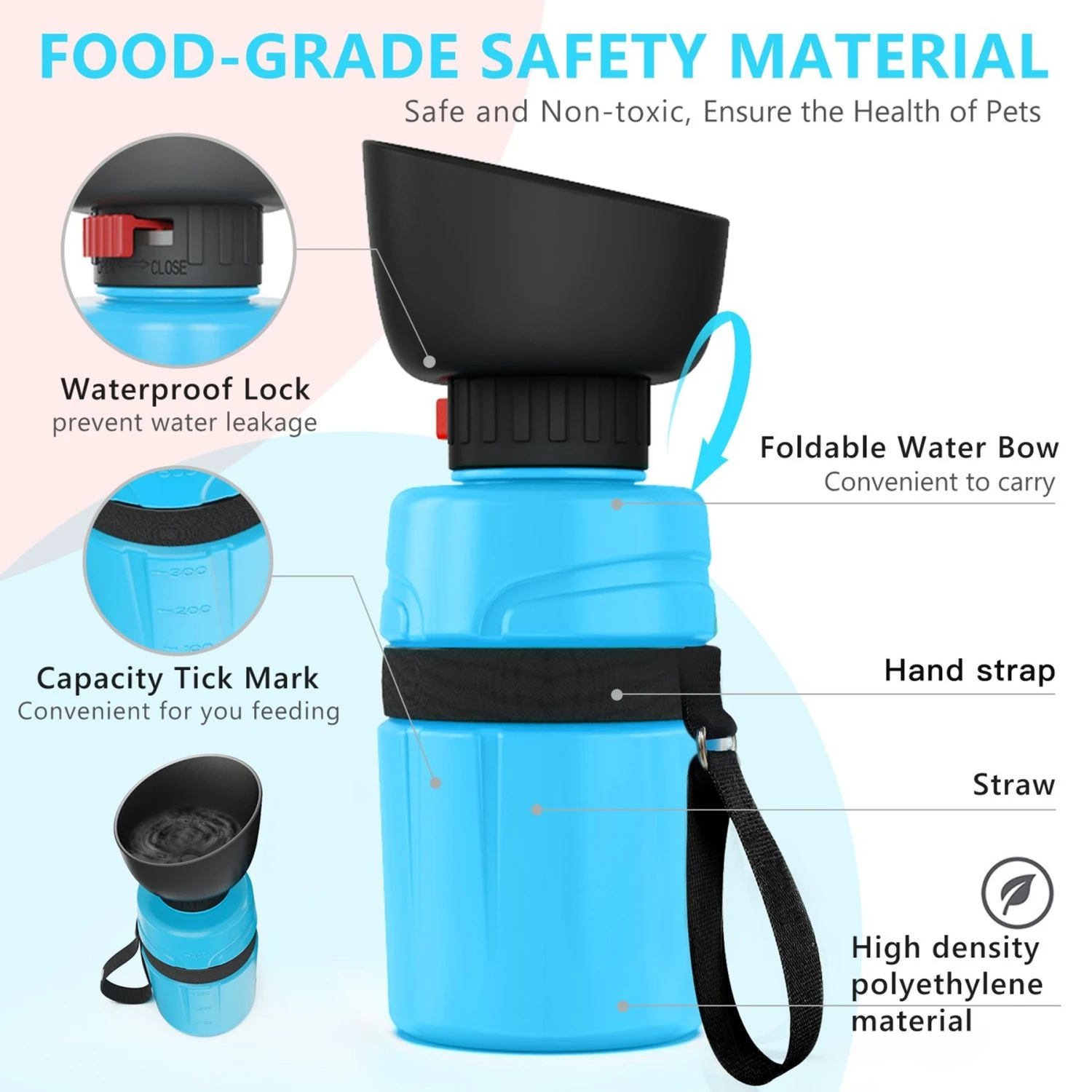 LESOTC Outdoor Dog Water Bottle Dispenser 3 LESOTC Outdoor Dog Water Bottle Dispenser - Image 3