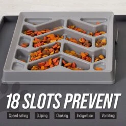 Leashboss Flat Face Slow Feeder Dog Bowl, Small/Medium 11 Leashboss Flat Face Slow Feeder Dog Bowl, Small/Medium -PetSafe Shop Sale 695078 PT2. AC SS1800 V1701379397