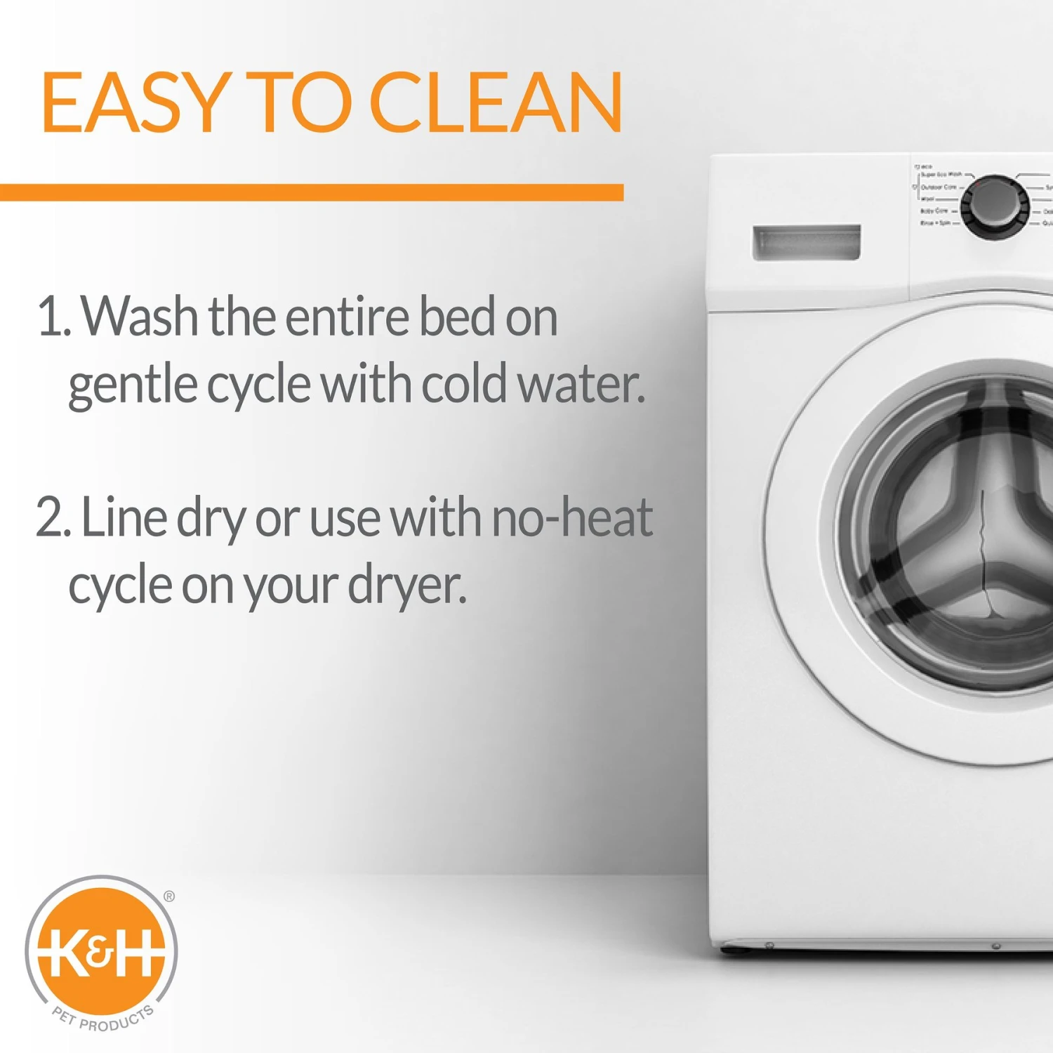 K&H Pet Products Self-Warming Two Tone Lounge Sleeper Bolster Cat & Dog Bed 4 K&H Pet Products Self-Warming Two Tone Lounge Sleeper Bolster Cat & Dog Bed - Image 4