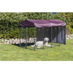 TRIXIE Dog Kennel Sunshade, XX-Large, Burgundy -PetSafe Shop Sale 701454 PT2. AC SS1800 V1668544971