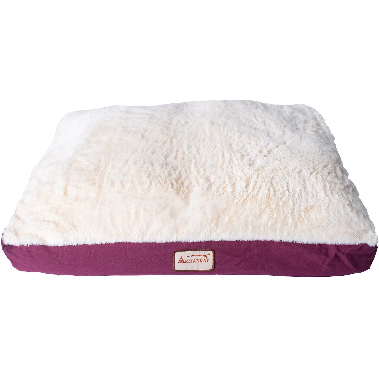 Armarkat Dog Pillow Bed With Removable Cover, Burgundy/Ivory 5 Armarkat Dog Pillow Bed With Removable Cover, Burgundy/Ivory - Image 5