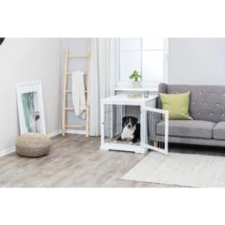 TRIXIE Wood & Wire Furniture Side Table Pet Crate, Large -PetSafe Shop Sale 701486 PT7. AC SS1800 V1668551058