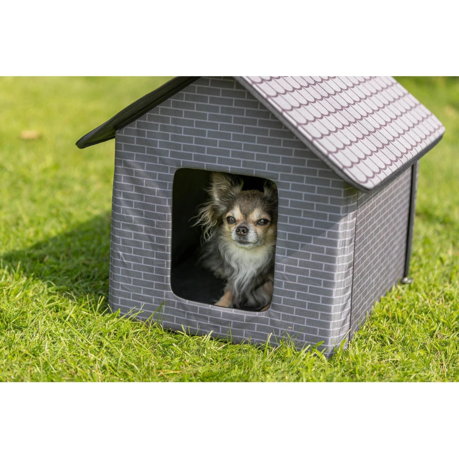 TRIXIE Insulated Outdoor Cat & Dog House, Gray 2 TRIXIE Insulated Outdoor Cat & Dog House, Gray - Image 2