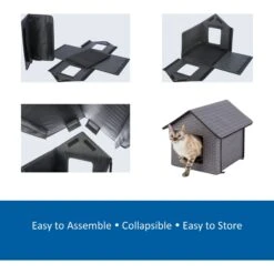 TRIXIE Insulated Outdoor Cat & Dog House, Gray 13 TRIXIE Insulated Outdoor Cat & Dog House, Gray -PetSafe Shop Sale 701646 PT4. AC SS1800 V1668547493