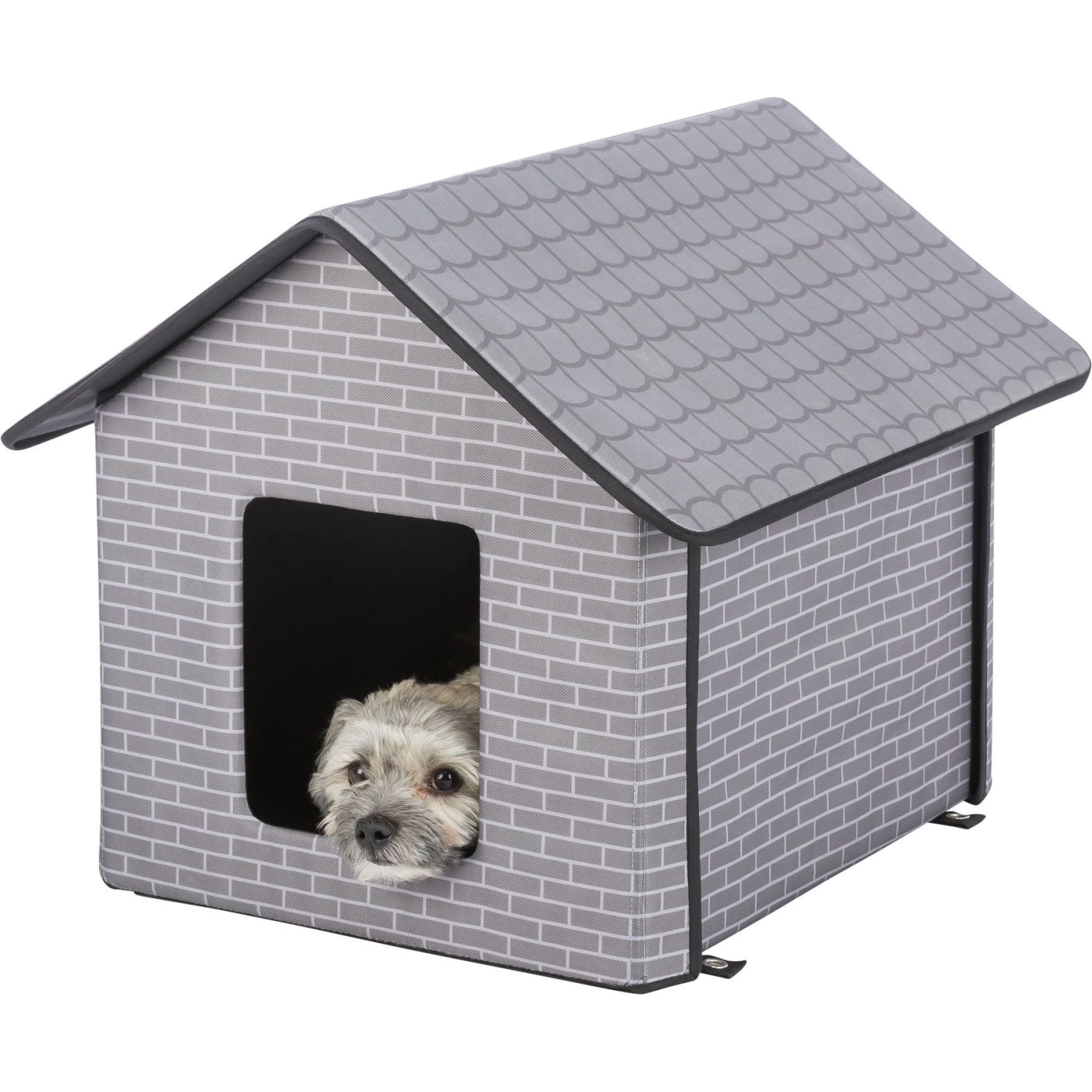 TRIXIE Insulated Outdoor Cat & Dog House, Gray 8 TRIXIE Insulated Outdoor Cat & Dog House, Gray - Image 8