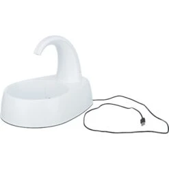 TRIXIE Curved Stream Cat & Dog Water Fountain, White, 84.5-oz -PetSafe Shop Sale 701774 PT7. AC SS1800 V1688752028