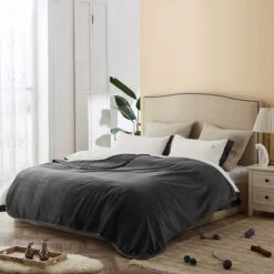 Allisandro Extra Soft Micro Fleece With Sherpa Triple Layer Tech Waterproof Cat & Dog Blanket, Dark Grey 12 Allisandro Extra Soft Micro Fleece With Sherpa Triple Layer Tech Waterproof Cat & Dog Blanket, Dark Grey -PetSafe Shop Sale 703486 PT3. AC SS1800 V1668186882