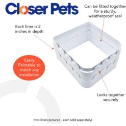 Closer Pets Cat Mate 2-inch Wall Liner Door Accessory, White, Large 8 Closer Pets Cat Mate 2-inch Wall Liner Door Accessory, White, Large -PetSafe Shop Sale 704174 PT2. AC SS1800 V1671644162