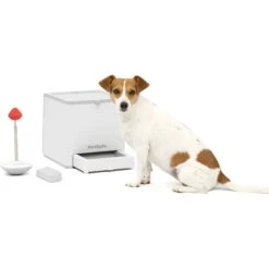 PetSafe Teach & Treat Remote Treat Dispenser, White