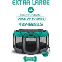 Ruff 'N Ruffus Portable Foldable Cat & Dog Playpen, Carrying Case, & Travel Bowl -PetSafe Shop Sale 711446 PT5. AC SS1800 V1673626568