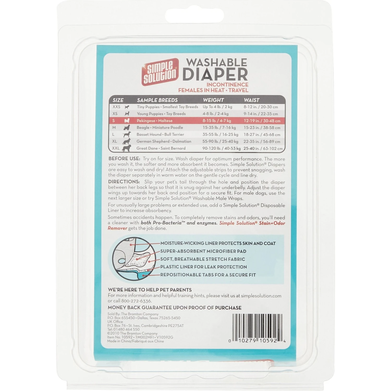 Simple Solution Washable Female Dog Diaper 4 Simple Solution Washable Female Dog Diaper - Image 4