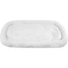 HappyCare Textiles Self Heating Cozy Sherpa Bolster Cat & Dog Bed, White