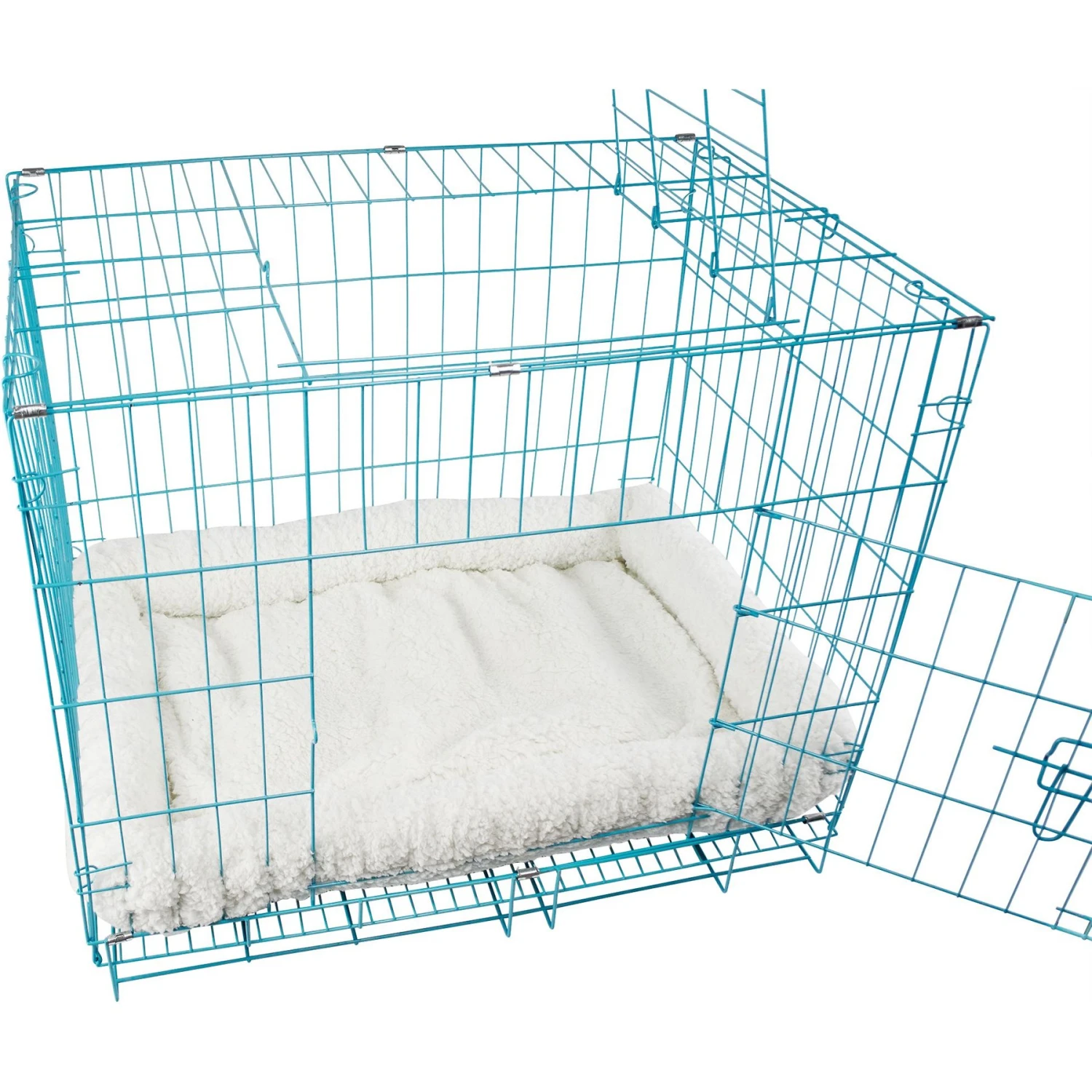 HappyCare Textiles Self Heating Cozy Sherpa Bolster Cat & Dog Bed, White 5 HappyCare Textiles Self Heating Cozy Sherpa Bolster Cat & Dog Bed, White - Image 5